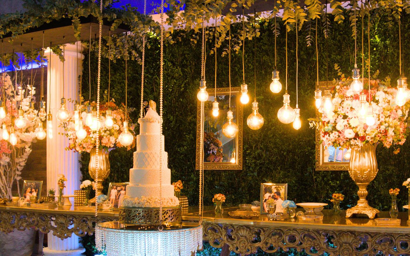 Decoração de casamento no Casarão do Alcântara